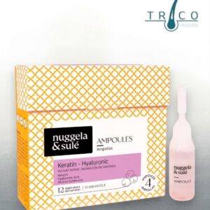 AMPOLLETA REPARACIÓN Y SELLADO KERATINA - HIALURÓNICO NUGGELA & SULE 4 X 10 ML